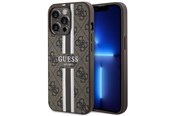 Mobiel - Covers & Cases - GUESS GUHMP13XP4RPSW iPhone 13 Pro Max 6.7" brown/brown hardcase 4G Printed Stripes MagSafe - 3666339119768