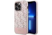 Mobiel - Covers & Cases - GUESS GUHMP14LHGCFSEP iPhone 14 Pro 6.1" pink/pink hard case GCube Stripes MagSafe - 3666339112523