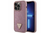 Mobiel - Covers & Cases - GUESS GUHCP14LHDGTPP iPhone 14 Pro 6.1" pink/pink hardcase Rhinestone Triangle - 3666339120115