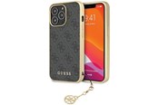 Mobiel - Covers & Cases - GUESS 4G Charms Collection case for iPhone 14 Pro - gray - 3666339169879