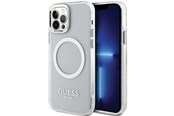 Mobiel - Covers & Cases - GUESS Metal Outline Magsafe case for iPhone 12 / iPhone 12 Pro - silver - 3666339169947
