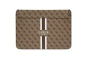 Systeemaccessoires - GUESS 4G Printed Stripes cover for a 14" laptop - brown - 3666339120535
