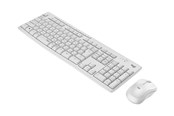 Toetsenbord - Logitech MK295 Silent - keyboard and mouse set - French - off white Input Device - Keyboard and mouse set - Frans - Wit - 920-009820