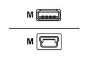 USB-kabel - Sharkoon - USB cable - mini-USB Type B to USB - 3 m - 4044951015580