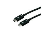 FireWire / ThunderBolt kabel - Roline - Thunderbolt cable - USB-C to USB-C - 80 cm - 11.02.9044