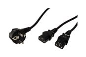 Voedingskabel (intern) - Roline - power cable - power CEE 7/7 to power IEC 60320 C13 - 2 m - 19.08.1022