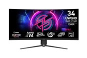 Scherm - 34" MSI MPG 346CQRFDE X24 - LED monitor - curved - 34" - HDR - 9S6-3DD94M-002