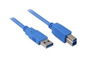 USB-kabel - Sharkoon - USB cable - USB Type B to USB Type A - 2 m - 4044951015641