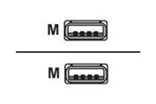 USB-kabel - Alcasa electronik Good Connections - USB cable - USB to USB - 1 m - 2212-AA1