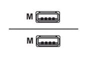 USB-kabel - Alcasa electronik Good Connections - USB cable - USB to USB - 50 cm - 2212-AA05