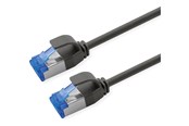 Netwerk - kabel - Roline patch cable - 1.5 m - black pantone 3C - Zwart - 21.15.4354