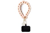 Mobiel - Overige accessoires - GUESS GUOUCBMC4MP Universal Big Hand Strap case - pink Acrylic 4G Charm - 3666339170707