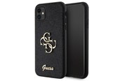 Mobiel - Covers & Cases - GUESS GUHCN61HG4SGK case for iPhone 11 / Xr - black Glitter Script Big 4G - 3666339147266