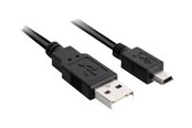 USB-kabel - Sharkoon - USB cable - USB to mini-USB Type B - 50 cm - 4044951015559