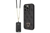 Mobiel - Covers & Cases - GUESS GUHCP14LP4TDSCPK case for iPhone 14 Pro - black Crossbody 4G Metal Logo - 3666339146788