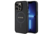 Mobiel - Covers & Cases - GUESS GUHMP14LPSAHMCK case for iPhone 14 Pro - black Saffiano MagSafe - 3666339155742