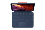 Toetsenbord - Logitech Rugged Combo 4 Touch - keyboard and folio case - with trackpad - QWERTY - UK - classic blue Input Device - Keyboard and folio case - Engels (VK) - Blauw - 920-011188