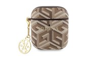 Mobiel - Overige accessoires - GUESS GUA2PGCE4CW case for AirPods 1/2 - brown GCube Charm - 3666339171155