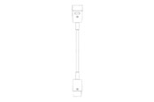 Voedingskabel (extern) - Bachmann - power extension cable - IEC 60320 C20 to IEC 60320 C19 - 1 m - 356.1733
