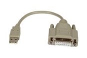 Kabels - diversen - EFB NORDIC EFB-Elektronik - joystick adapter - USB to 15 pin D-Sub (DB-15) - 20 cm - K5306.020V2