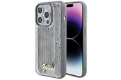 Mobiel - Covers & Cases - GUESS Sequin Script Metal case for iPhone 15 Pro - silver - 3666339173173