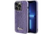 Mobiel - Covers & Cases - GUESS Sequin Script Metal case for iPhone 15 Pro - purple - 3666339176242