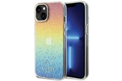 Mobiel - Covers & Cases - GUESS IML Faceted Mirror Disco Iridescent case for iPhone 15 - multicolored - 3666339172312