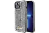 Mobiel - Covers & Cases - GUESS Sequin Script Metal case for iPhone 15 - silver - 3666339173159