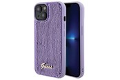 Mobiel - Covers & Cases - GUESS Sequin Script Metal case for iPhone 15 - purple - 3666339176228