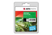 Inkt, toner en verbruiksartikelen - Agfa Photo Multi pack - 2-pack - black - compatible - ink cartridge (alternative for: Brother LC127XLBKBP2) - APB127BDUOD