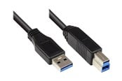 USB-kabel - Alcasa electronik Good Connections - USB cable - USB Type A to USB Type B - 1 m - 2710-S01