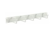 Rackkoffers - Lanview by Logon - rack cable organiser (horizontal / vertical) - 5 hooks - 1U - RAO100WH