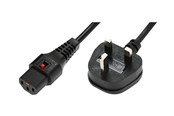 Voedingskabel (intern) - MicroConnect - power cable - Type G to power IEC 60320 C13 - 2 m - MC-UKC132B