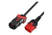 Voedingskabel (intern) - MicroConnect - power cable - power IEC 60320 C13 to IEC 60320 C14 - 1 m - MC-DUALC13C14S-1