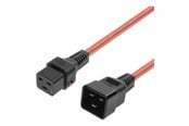 Voedingskabel (intern) - MicroConnect - power cable - IEC 60320 C19 to IEC 60320 C20 - 1 m - MC-C19C20LOCK-1M-R