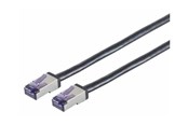 Netwerk - kabel - Lanview patch cable - 30 m - black - Zwart - LVN-CAT6A-FLEX-30M