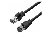 Netwerk - kabel - Lanview patch cable - 3 m - black - Zwart - 3m - LVN603SOUT