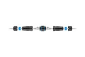 Netwerk - kabel - Lanview network coupler - Zwart - LVN-IP68-STP-CAT6A-COUPLER