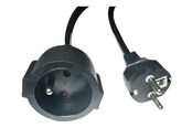 Voedingskabel (extern) - MicroConnect - power extension cable - Type F/E to Type E - 3 m - MC-PE0300FRB