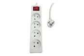 Voedingskabel (extern) - MicroConnect - power strip - 4-way on/off switch - MC-PSOO040500FRW