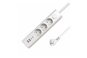 Voedingskabel (extern) - MicroConnect - power strip - 3-way on/off switch - MC-GRU00315WS-USB