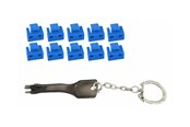 Accessoires - MicroConnect LAN port blocker with key - MC-RJ45PORTBLOCK-B