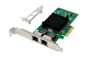 Netwerk-adapter (netwerkkaart, printserver, enz.) - MicroConnect - network adapter - PCIe 2.0 x4 - Gigabit Ethernet x 2 - MC-PCIEX4-82576-D