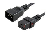Voedingskabel (intern) - MicroConnect - power cable - IEC 60320 C19 to IEC 60320 C20 - 1.5 m - MC-C19C20LOCK-1.5M
