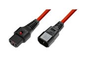 Voedingskabel (intern) - MicroConnect - power cable - power IEC 60320 C13 to IEC 60320 C14 - 2.5 m - MC-C13C14LOCK-2.5MR