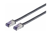 Netwerk - kabel - Lanview patch cable - 5 m - black - Zwart - 5m - LVN-CAT6A-FLEX-5M