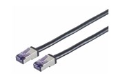 Netwerk - kabel - Lanview patch cable - 15 m - black - Zwart - 15m - LVN-CAT6A-FLEX-15M