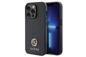 Mobiel - Covers & Cases - GUESS GUHCP15LPS4DGPK iPhone 15 Pro 6.1" black/black hardcase Strass Metal Logo - 3666339150747