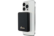 Powerbank - GUESS MagSafe Metal Script Logo induction power bank 15W 5000mAh - black - 5000 mAh - 3666339172138