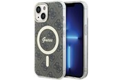 Mobiel - Covers & Cases - GUESS IML 4G MagSafe case for iPhone 15 - brown - 3666339194581